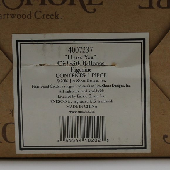 Jim Shore I Love You - Girl with Balloons - Picture 6 of 6